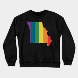 Missouri State Rainbow. Crewneck Sweatshirt